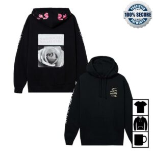 Antisocialsocialclub Merch Store Assc Wildleder Hoodie
