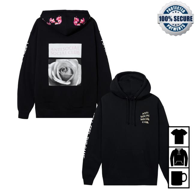 Antisocialsocialclub Merch Store Assc Wildleder Hoodie Antisocialsocialclub Merch Store Assc Wildleder Hoodie