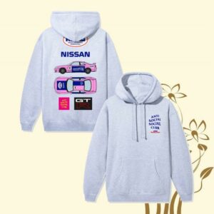 Antisocialsocialclub Merch Store Assc X Nissan Lm Hoodie White