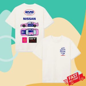 Antisocialsocialclub Merch Store Assc X Nissan Lm Tee White