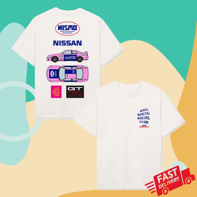 Antisocialsocialclub Merch Store Assc X Nissan Lm Tee White Antisocialsocialclub Merch Store Assc X Nissan Lm Tee White