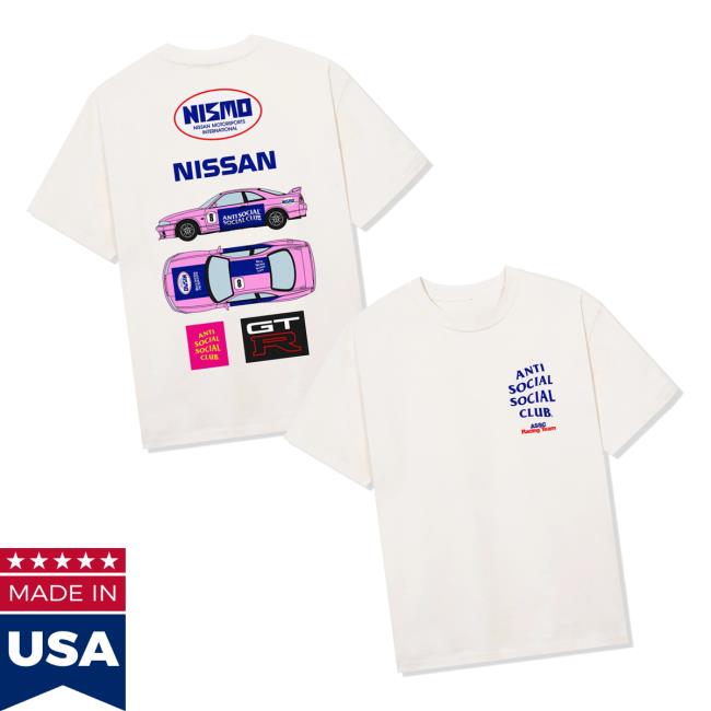 Antisocialsocialclub Merch Store Assc X Nissan Lm Tee White Antisocialsocialclub Merch Store Assc X Nissan Lm Tee White