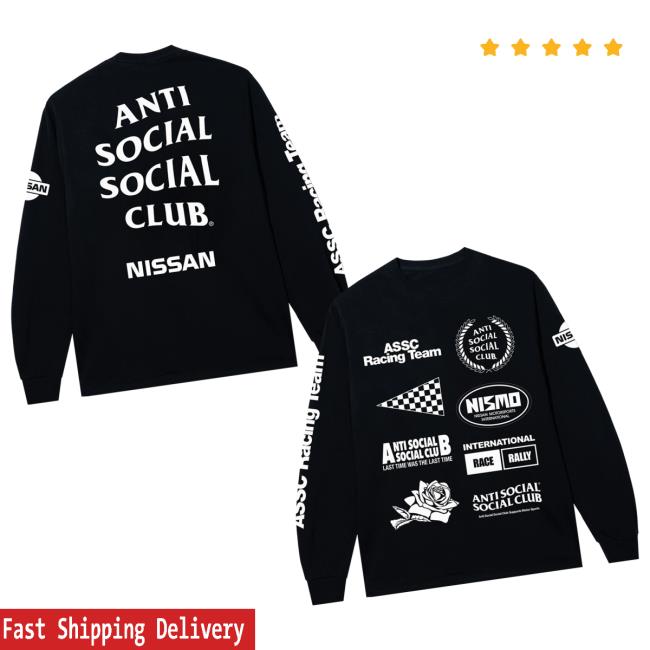 Antisocialsocialclub Merch Store Assc X Nissan Racing Team Ls Tee Antisocialsocialclub Merch Store Assc X Nissan Racing Team Ls Tee