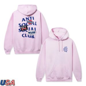Antisocialsocialclub Merch Store Assc X Nissan Hoodie Pink