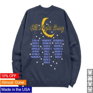 Lionel Richie Store Merch All Night Long Tour Crewneck