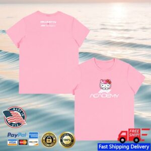 F1 Academy Hello Kitty Merch Store Formula 1 Academy Hello Kitty Logo T-Shirt Pink