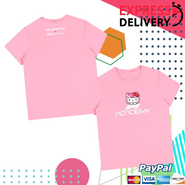 F1 Academy Hello Kitty Merch Store Formula 1 Academy Hello Kitty Logo T-Shirt Pink F1 Academy Hello Kitty Merch Store Formula 1 Academy Hello Kitty Logo T-Shirt Pink