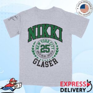 Nikki Glaser Merch Store Signed College Tee