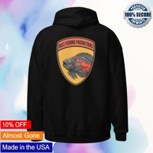 Bass Fishing Productions Store Merch Shield Logo Hoodie