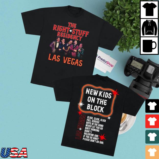 Nkotb Merch Store The Right Stuff Residency Tee Nkotb Merch Store The Right Stuff Residency Tee