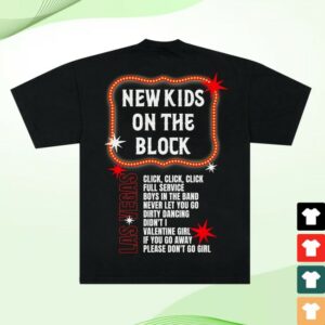 New Kids On The Block Store Merch The Right Stuff Residency Tee