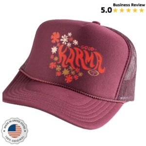 Bingsurf Store Merch Good Karma Trucker Maroon Hat