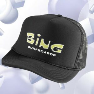 Bingsurf Store Merch Goofy Trucker Black Hat