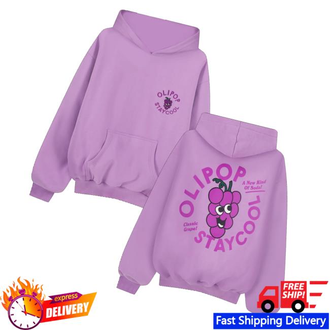 Staycoolnyc Merch Store Olipop Classic Grape Hoodie Staycoolnyc Merch Store Olipop Classic Grape Hoodie