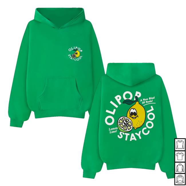 Staycoolnyc Merch Store Olipop Lemon Lime Hoodie Staycoolnyc Merch Store Olipop Lemon Lime Hoodie