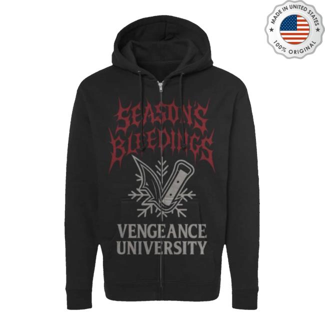 Vngnz Merch Store Season’s Bleedings Zip Hoodie Vngnz Merch Store Season’s Bleedings Zip Hoodie