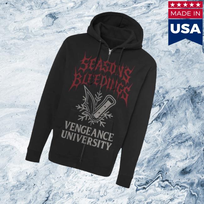 Vngnz Merch Store Season’s Bleedings Zip Hoodie Vngnz Merch Store Season’s Bleedings Zip Hoodie