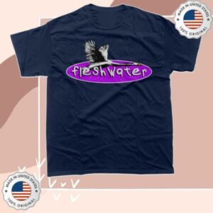 Fleshwater Merch Store Fleshwater Swan Navy T-Shirt