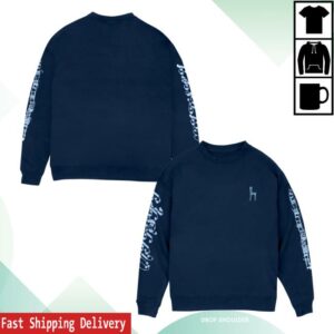 Mitski Merch Store My Love Mine All Mine Drop Shoulder Crewneck Navy