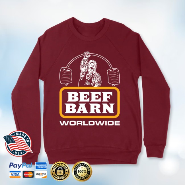 Beef Barn Store Merch Beef Barn Worldwide Sweatshirt Beef Barn Store Merch Beef Barn Worldwide Sweatshirt