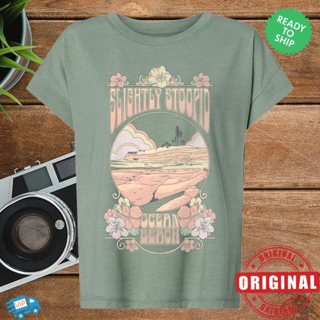 Slightly Stoopid Merch Store Ladies Psychedelic Summer Tee Basil Slightly Stoopid Merch Store Ladies Psychedelic Summer Tee Basil