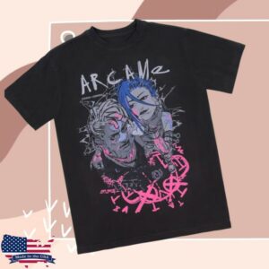 Riot Games Store Merch Arcane Jinx And Ekko Tee