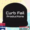 kenny common x podcast store merch curb fail productions snapback hat black logo embroidered cap