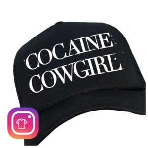 Trash Flower Trucker Hats Store Merch Next Gen Cocaine Cowgirl Trucker Hat