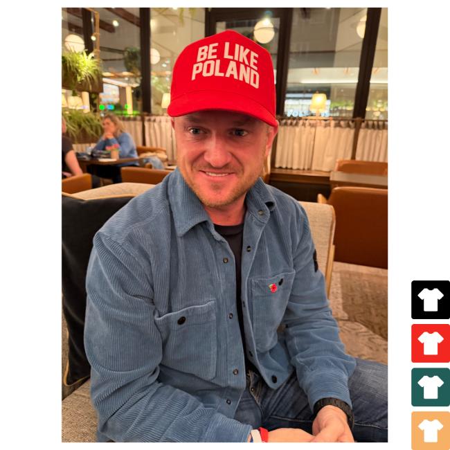 Tommy Robinson Wearing Be Like Poland Hat Tommy Robinson Wearing Be Like Poland Hat