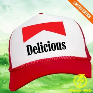 Trash Flower Trucker Hats Store Merch Delicious Red Trucker Hat