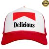 kenny trash flower trucker hats store merch delicious red trucker hat