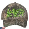 kenny Slayer Store Merch Green Embroidered Slayer Logo Camo Hat