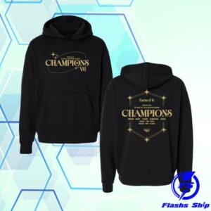T1 Shop Merch T1 2025 World Champions V6 Hoodie