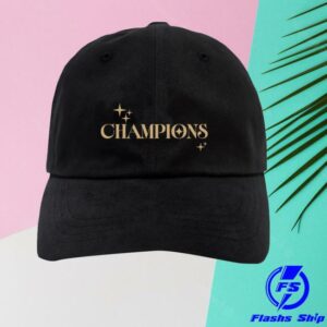 T1 Shop Merch T1 2025 World Champions V6 Dad Hat
