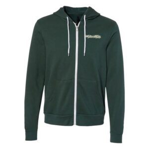 Unspeakable Merch Store Army Green Zipper Hoodie