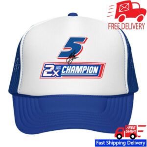 Hendrick Motorsports Store Merch Kyle Larson #5 2025 2X Champion Foam Trucker Hat