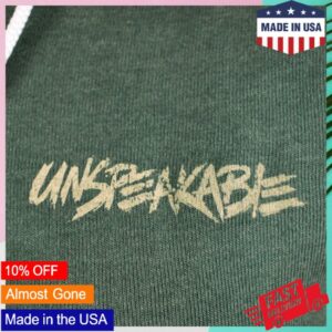 Unspeakable Store Merch Army Green Zipper Hoodie