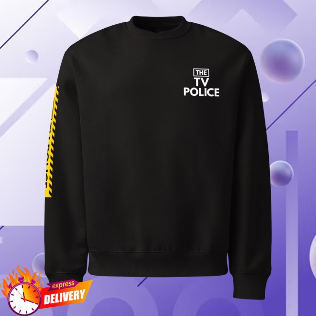 The Police Store Merch The Tv Police Caution Oversized Heavyweight Sweatshirt The Police Store Merch The Tv Police Caution Oversized Heavyweight Sweatshirt
