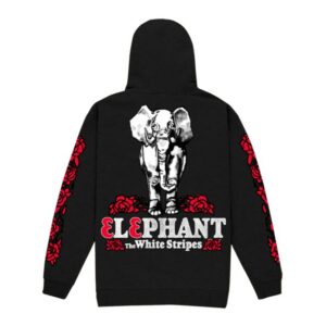 White Stripes Store Merch Elephant Black Hoodie