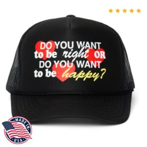 Viall Files Merch Store Do You Want To Be Right Trucker Black