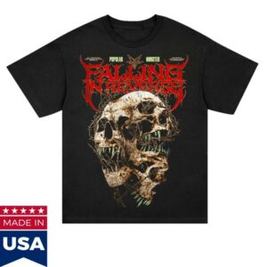 Falling In Reverse Merch Store Triple Skull Tee