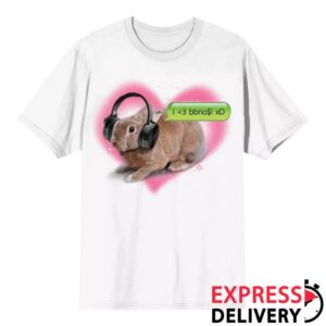Hot Topic Merch Store Bbno$ Bunny Headphones T-Shirt