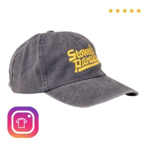 Sustain Store Merch Milky Chance Vintage Cap Stoned In Paradise Washed Black