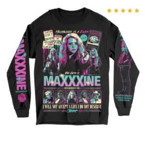 Halftone Horror Merch Store Maxxxine Long Sleeve
