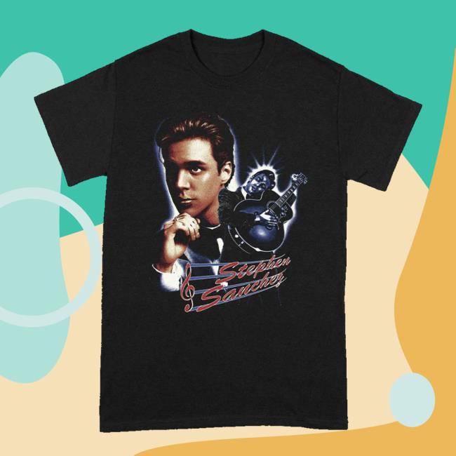 Stephen Sanchez Merch Store Guitar Portrait T-Shirt Stephen Sanchez Merch Store Guitar Portrait T-Shirt