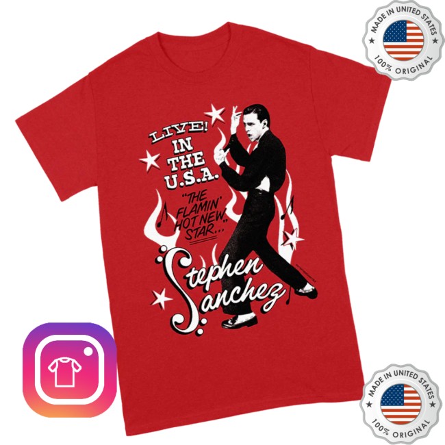 Stephen Sanchez Official Store Merch Flamin’ Hot T-Shirt Stephen Sanchez Official Store Merch Flamin’ Hot T-Shirt
