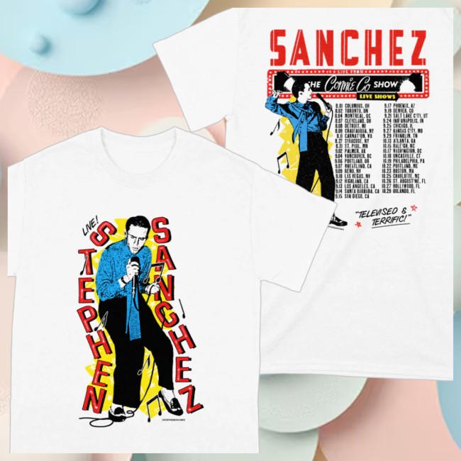 Stephen Sanchez Official Store Merch The Connie Co Show T-Shirt Stephen Sanchez Official Store Merch The Connie Co Show T-Shirt