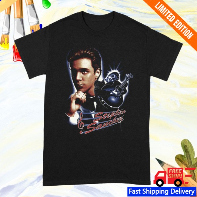 Stephen Sanchez Official Store Merch Guitar Portrait T-Shirt Stephen Sanchez Official Store Merch Guitar Portrait T-Shirt