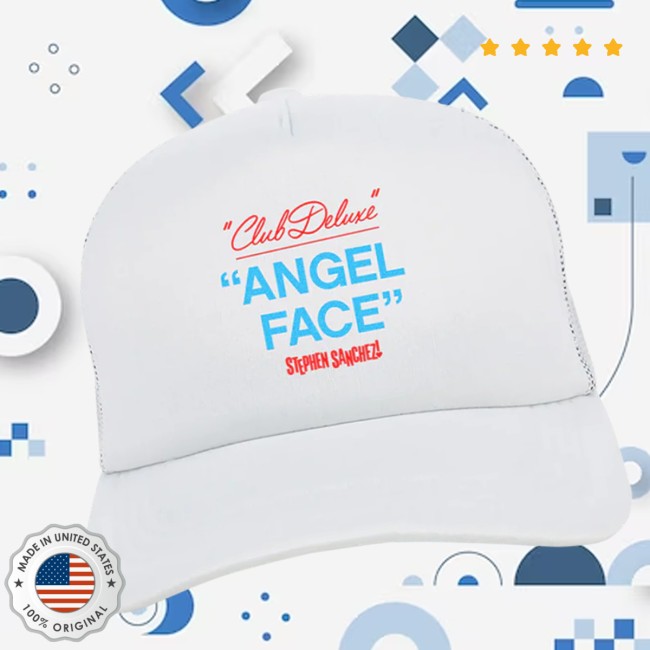 Stephen Sanchez Official Store Merch Club Deluxe Angel Face Trucker Hat Stephen Sanchez Official Store Merch Club Deluxe Angel Face Trucker Hat
