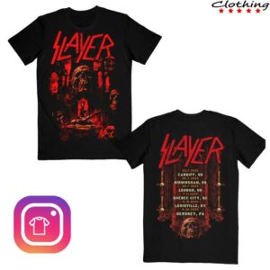 Slayer Store Merch Skull Echoes Summer 2025 Itin Tee